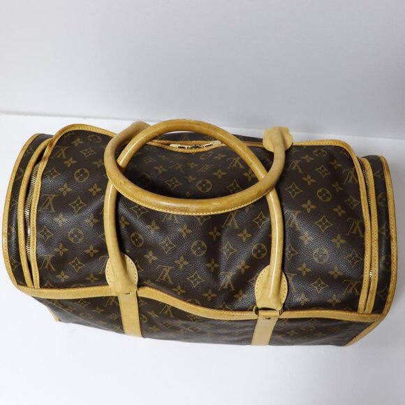 Authentic Louis Vuitton Sac Chien 50 Dog Carrier Monogram Pet Travel Bag - Picture 7 of 15